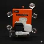 DINEX Wireless Earphones – Écouteurs Bluetooth avec boîtier de charge